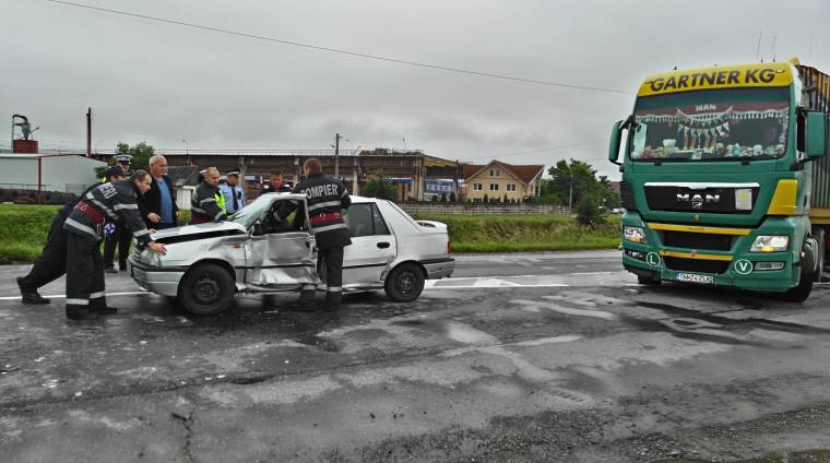 Közúti baleset Székelyudvarhelyen