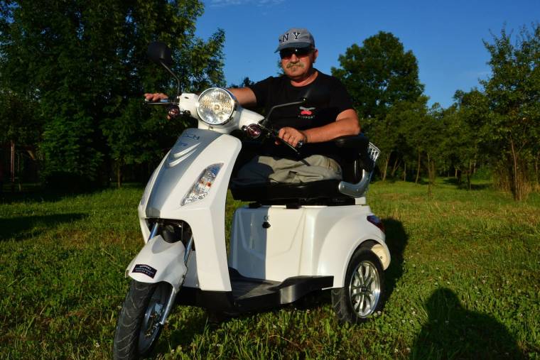 A motorosok adománya „szinte olyan, mint egy robogó”