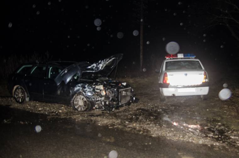 Közúti baleset Agyagfalva közelében