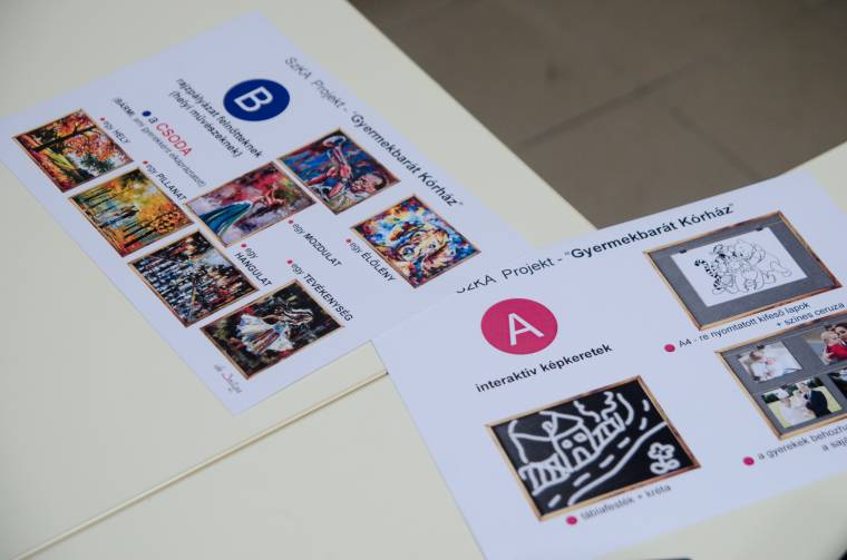 Rajzokkal díszítik fel a gyerekosztály kórtermeit