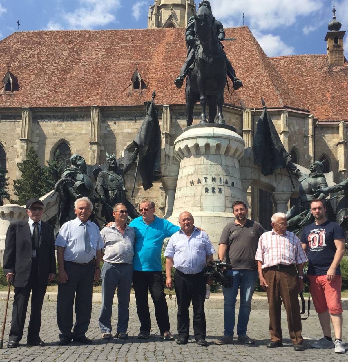A szabadságharc székelyföldi áldozatai a film forgatása közben. Több helyszínre is ellátogattak 