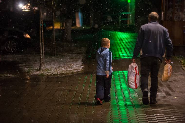 Az első hó Székelyudvarhelyen