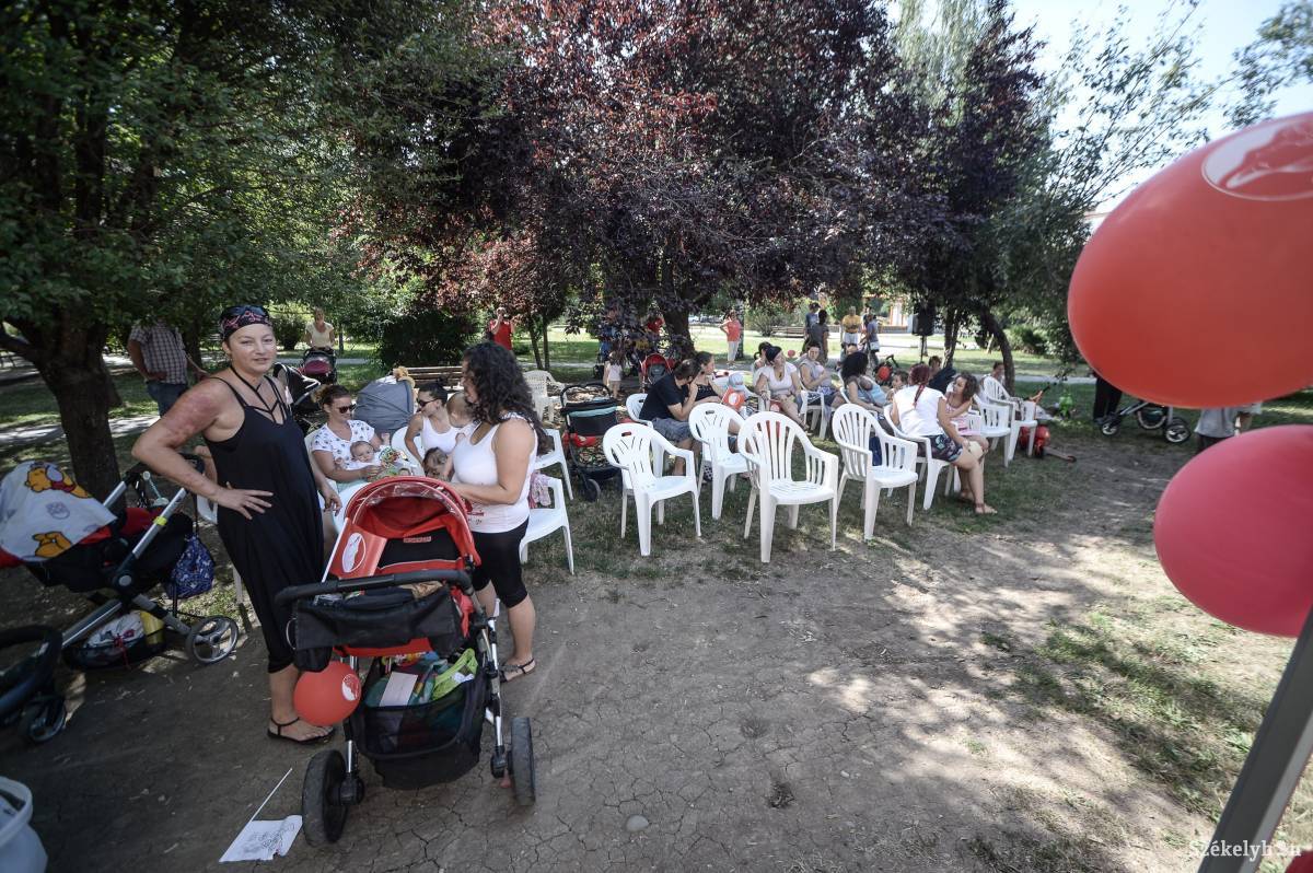 Idén elmarad a hagyományos séta a Szoptatás Világnapja alkalmából. Szelfikkel helyettesítik. Archív •  Fotó: Barabás Ákos