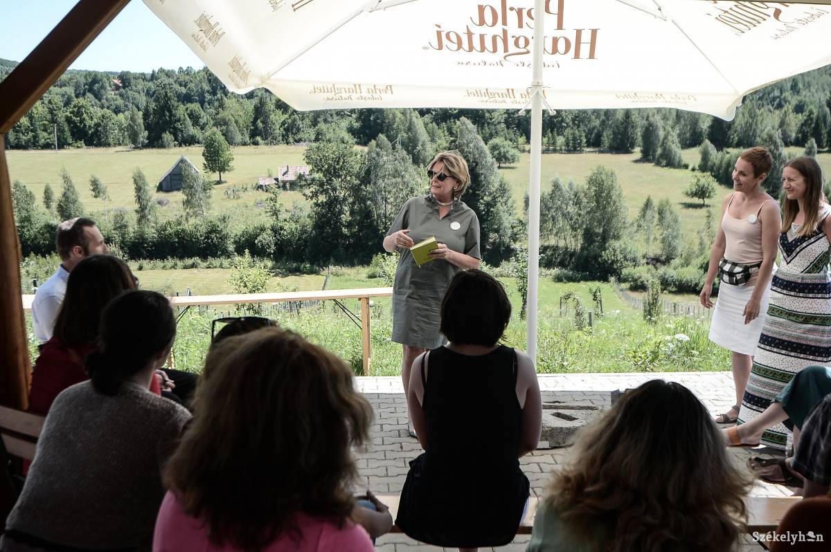 Ilse Baekelandt-Luyten, a romániai belga nagykövet felesége saját tapasztalatai miatt akar segíteni a pedagógusoknak •  Fotó: Barabás Ákos