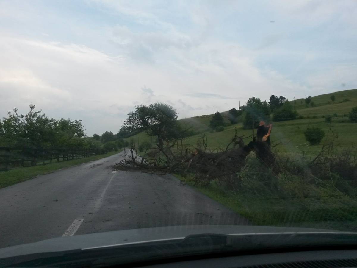 Felsőboldogfalva és Árvátfalva között •  Fotó: Udvarhelyszéki Közlekedési Info