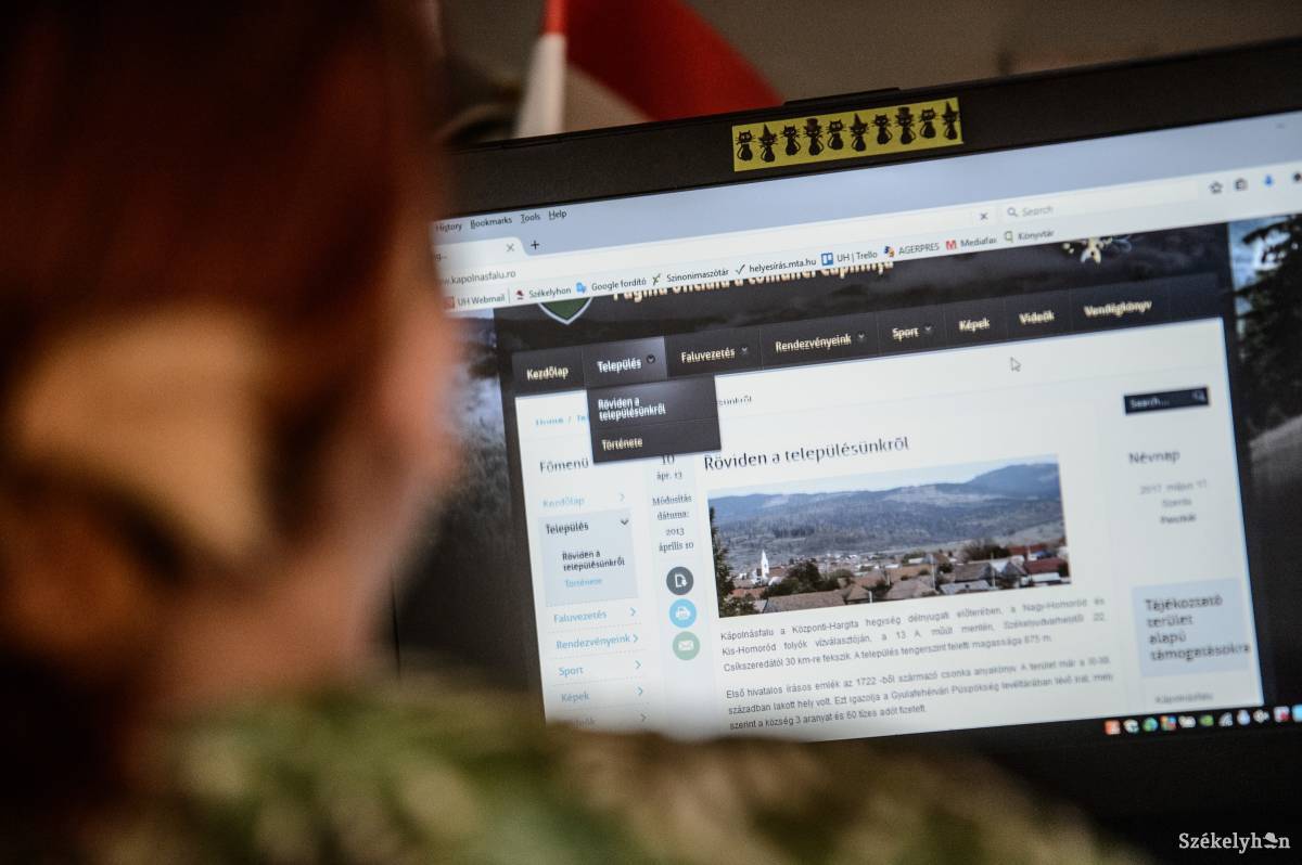Egyes községek honlapján rengeteg információt találni, máshol üres oldalakra visznek a menüpontok •  Fotó: Barabás Ákos