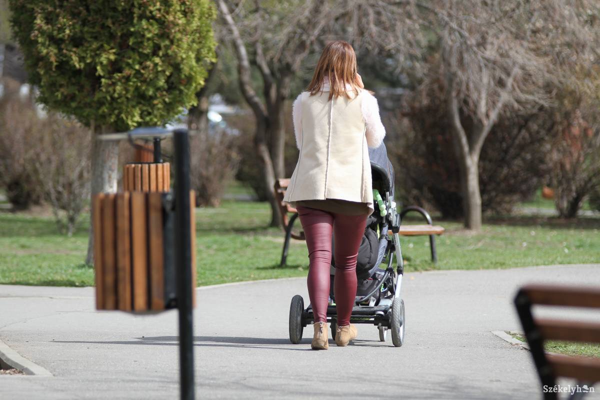 Séta babakocsival. Simábban megy külföldön. Illusztráció •  Fotó: Pál Árpád