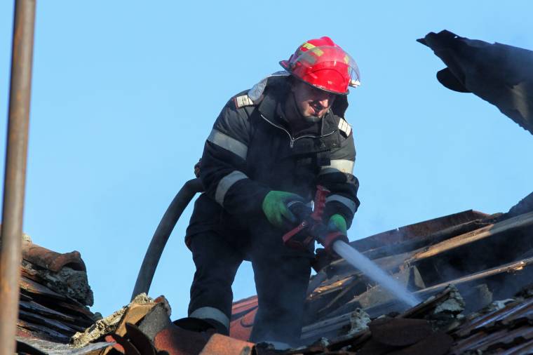 Tűz Udvarhely központjában