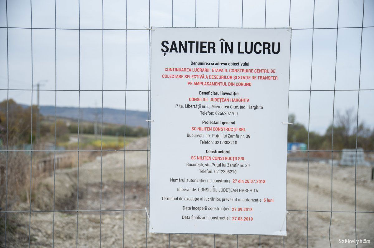A korondi átrakó építése elhúzódott, hatásai még most is érződnek. Archív •  Fotó: Barabás Ákos