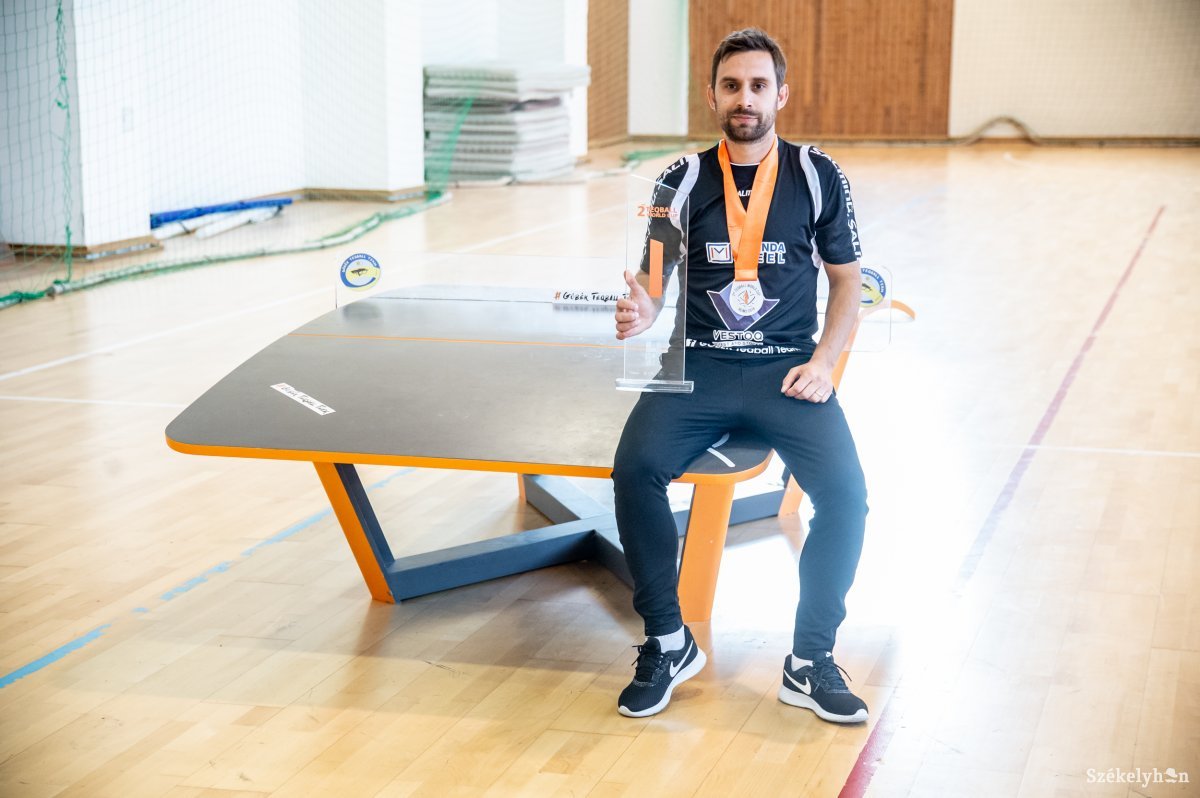 Szécsi Barna, a világ legsikeresebb teqballjátékosa •  Fotó: Barabás Ákos
