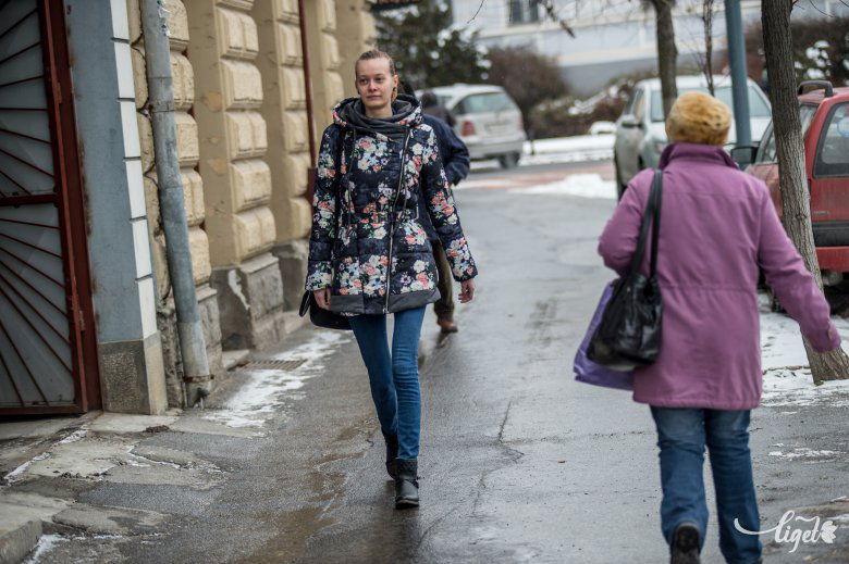 Kitti már Székelyudvarhely utcáit rója •  Fotó: Barabás Ákos