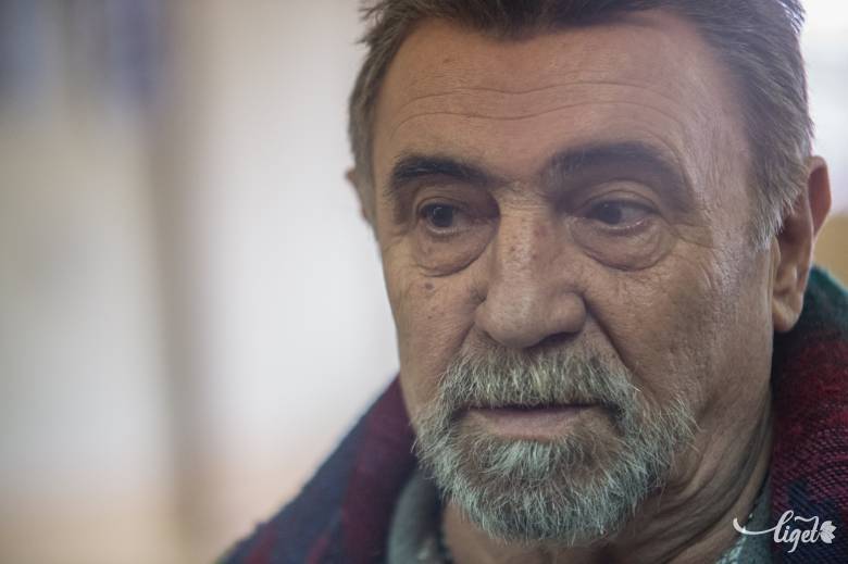 Szabó János. Még soha nem volt egyéni tárlata, nyugdíjasként talán lesz rá ideje •  Fotó: Barabás Ákos