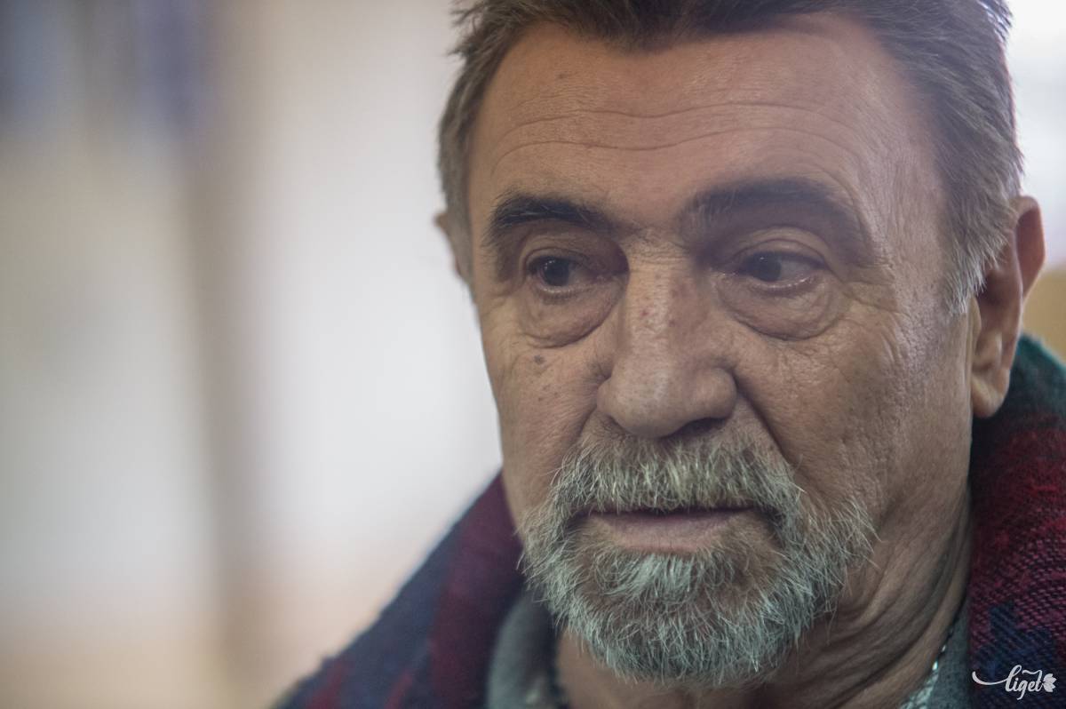 Szabó János. Még soha nem volt egyéni tárlata, nyugdíjasként talán lesz rá ideje •  Fotó: Barabás Ákos