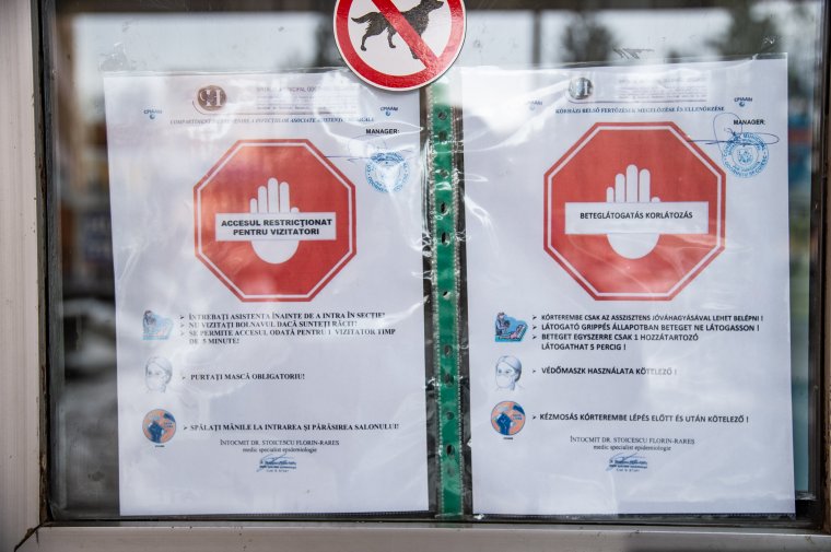 Korlátozták a beteglátogatást, hogy megakadályozzák a légúti betegségek terjedését