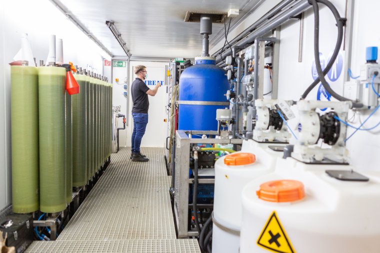 Nem volt engedélyeztetve, de jól működik a csurgalékvíz tisztítására használt berendezés