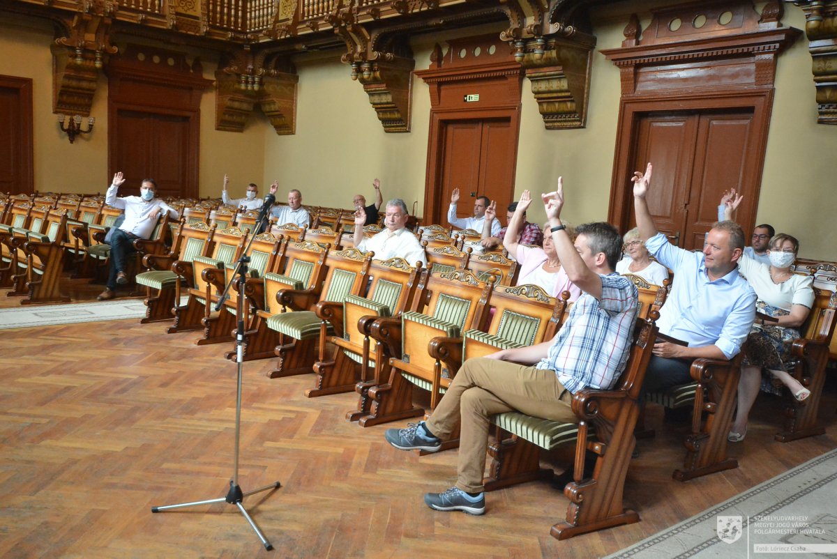 Három hónap után hagyományos ülést tartott a testület •  Fotó: Lőrincz Csaba/Székelyudvarhely Polgármesteri Hivatala