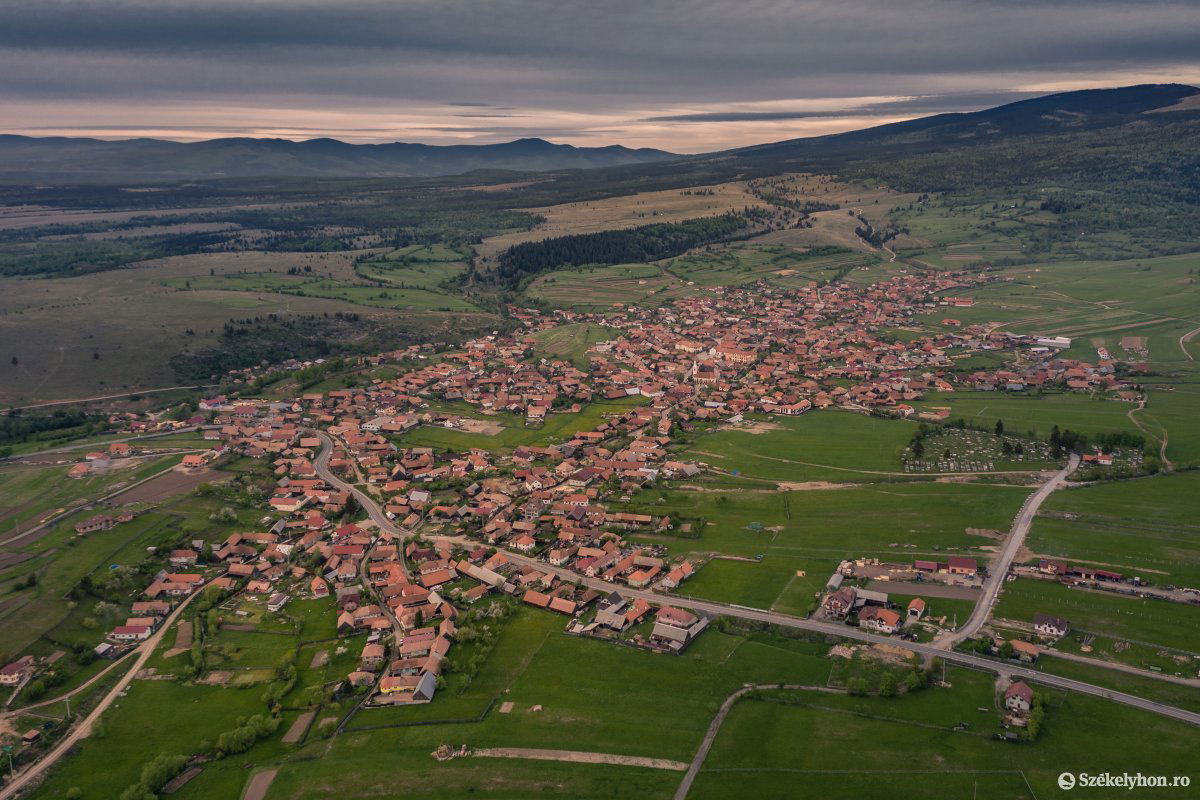 Kápolnásfalu madártávlatból •  Fotó: Pinti Attila
