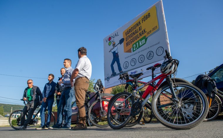 2023-ig valósulhat meg Székelyudvarhely főbb utcáinak és járdáinak felújítása, a biciklisávok létrehozása