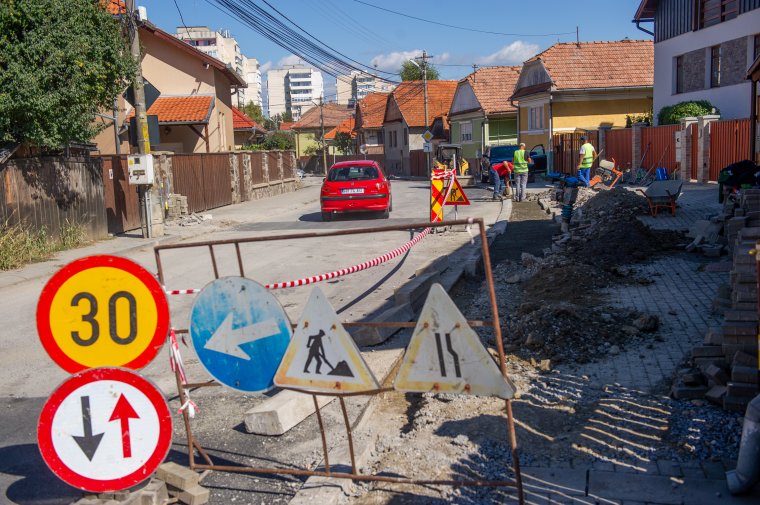 Ezért állították le a Szentjános utca helyreállítását Székelyudvarhelyen
