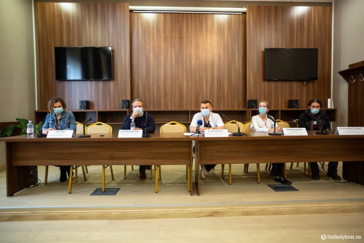 Nehéz anyagi helyzetbe került a székelyudvarhelyi kórház. Sajtótájékoztatón beszéltek a helyzetről az intézmény képviselői •  Fotó: Erdély Bálint Előd