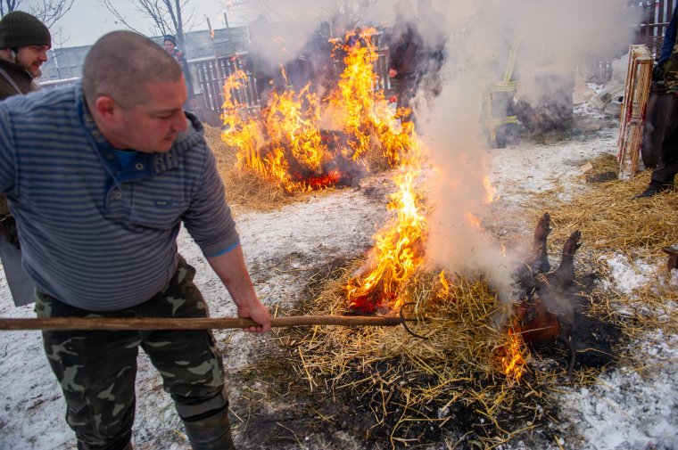 Disznótor Szentegyházán: vágytak már a közösségi eseményre