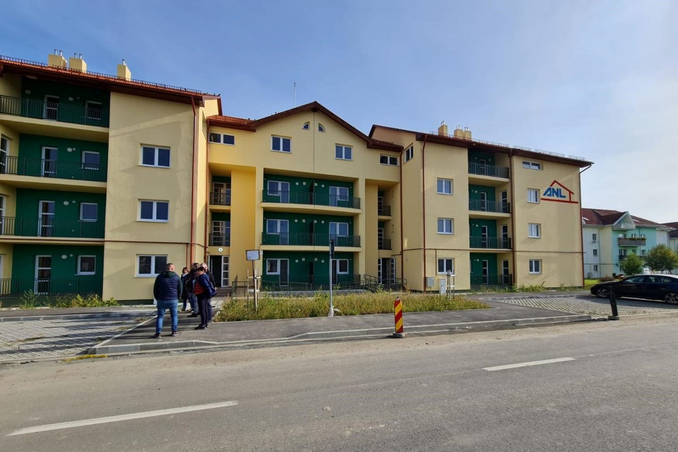 Elkészültek a fiataloknak szánt új lakások Székelykeresztúron •  Fotó: Koncz Hunor János/Facebook