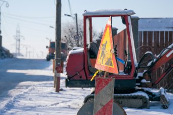 Dolgozik a gázszolgáltató, lezárták Csíkszereda egyik utcáját