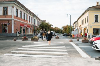 Optimalizált gyalogosközlekedés Székelyudvarhely központjában