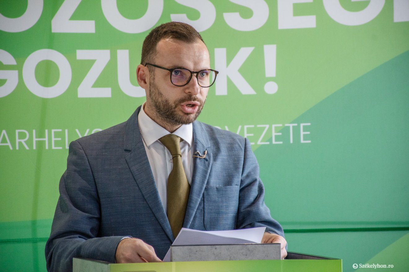 Bíró Barna Botond, az RMDSZ Hargita megyei tanácselnökjelöltje •  Fotó: László Ildikó