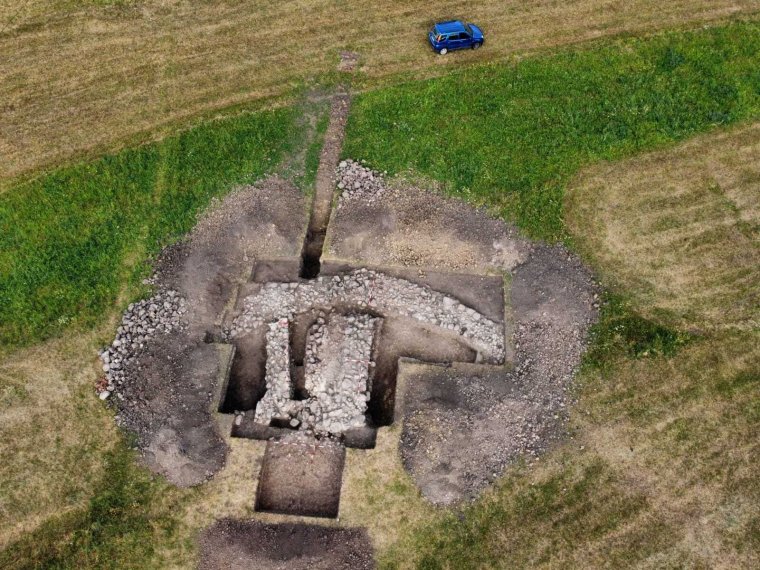 Feltárták az énlaki castrum belső őrtornyát is
