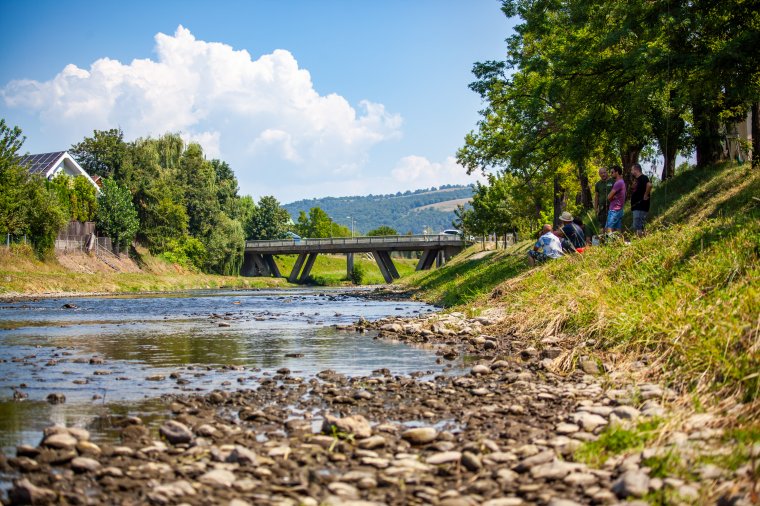 Ijesztően leapadt a Nagy-Küküllő vízszintje vasárnap