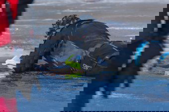 Fotókon a víztározónál zajló keresőakció