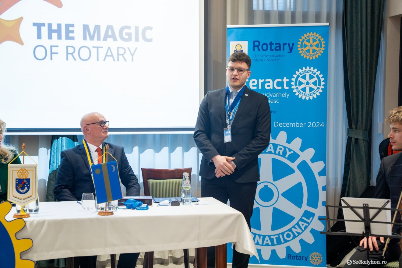 Farkas Balázs, a székelyudvarhelyi Interact Club elnöke •  Fotó: Csató Andrea
