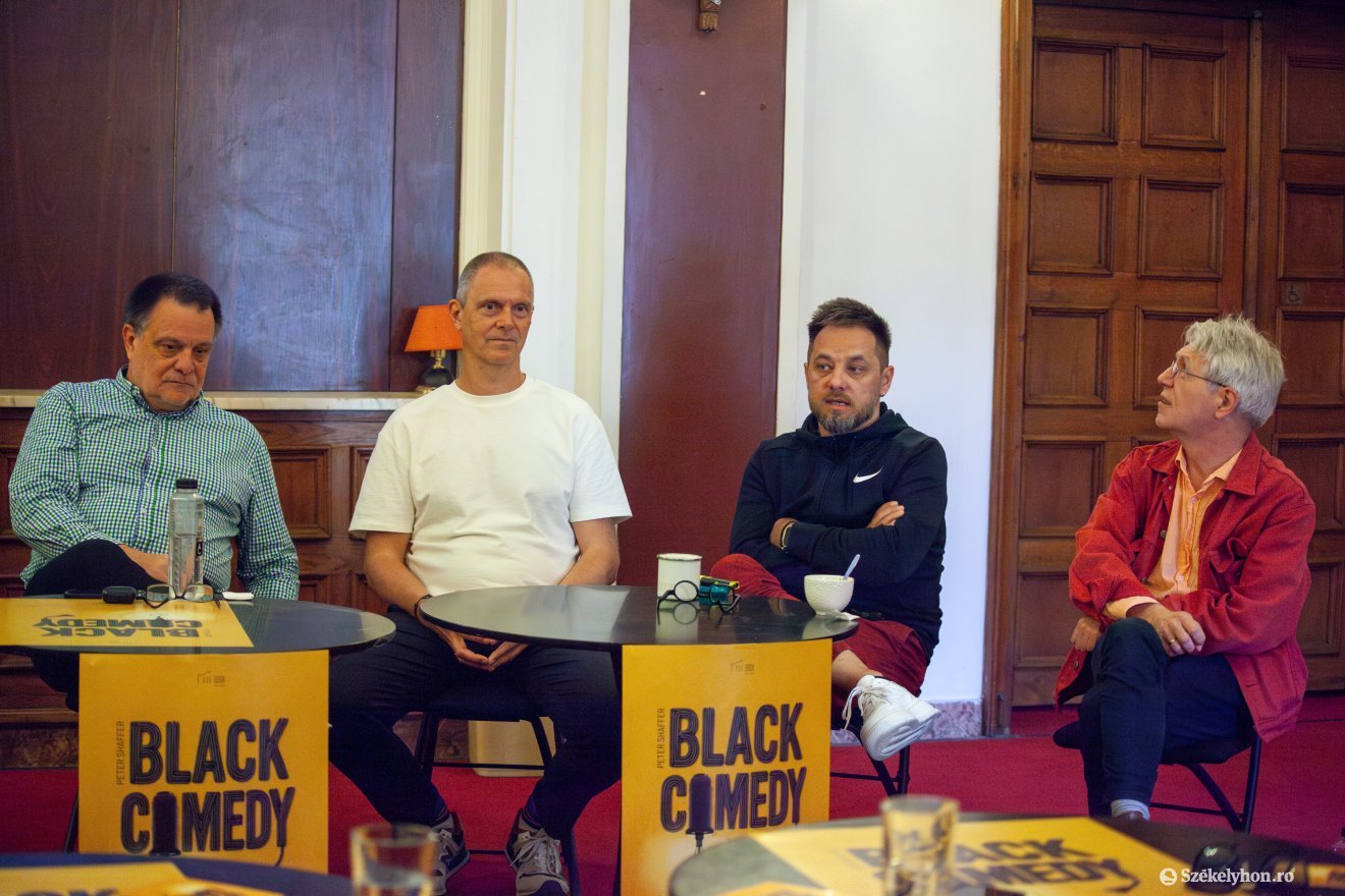 Black Comedy, sajtótájékoztató, színház, Mohácsi, Tomcsa Sándor Színház, Székelyudvarhely