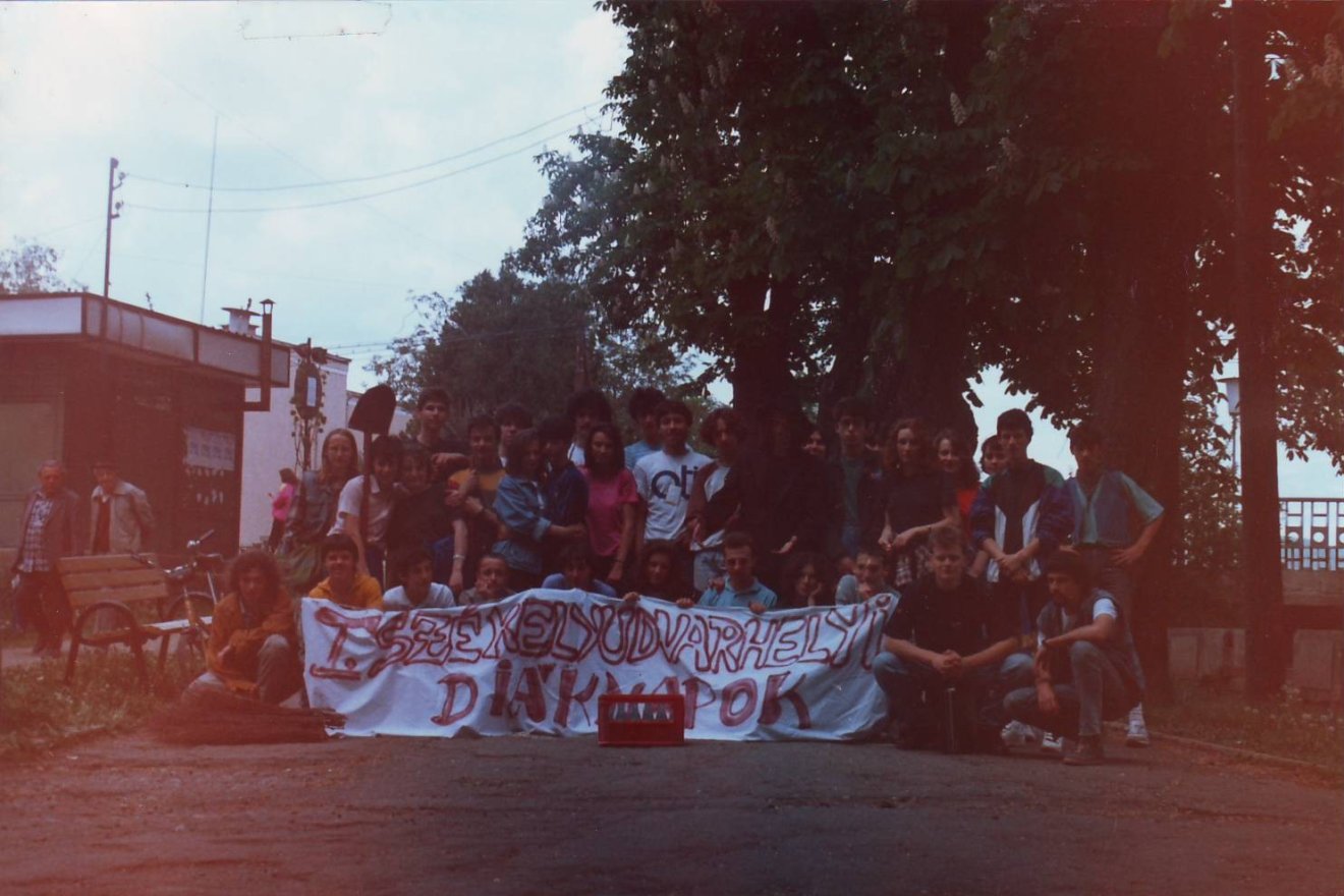 Az első székelyudvarhelyi diáknapok UFF-os szervező csapata •  Fotó: Udvarhelyi Fiatal Fórum (UFF)