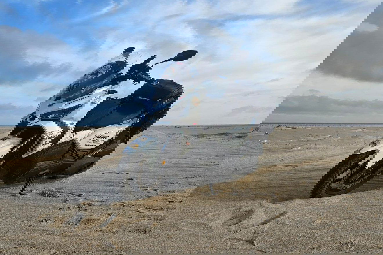 Még a neghéz terepeken is jól teljesítettek a robogók •  Fotó: Mihály Alpár