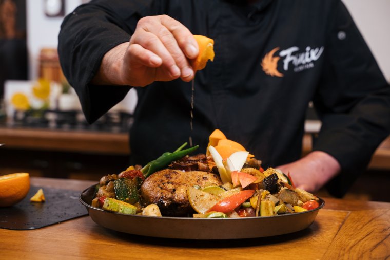 A zöldségek és a kacsa összhangja