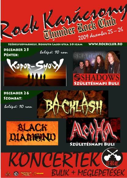 Rock-karácsony a Thunder Rock Clubban