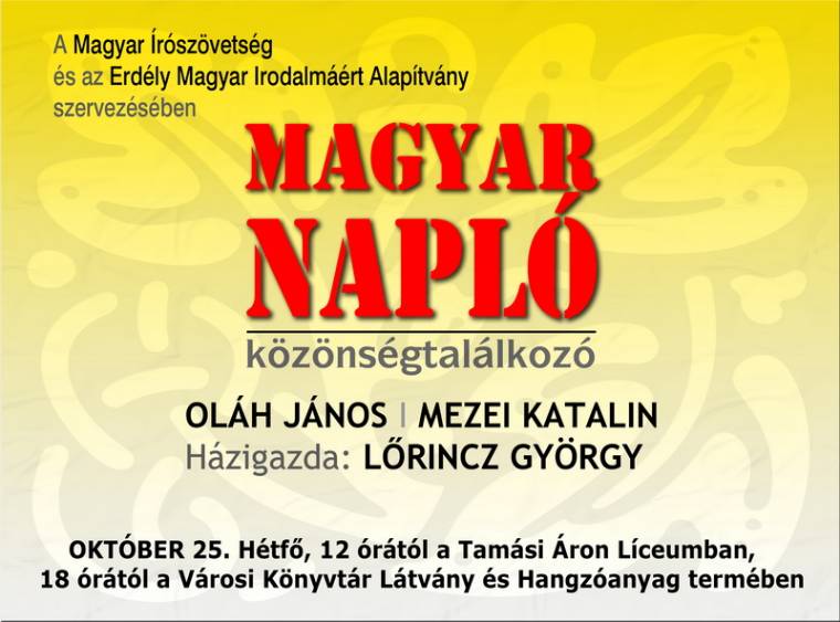 A Magyar Napló közönségtalálkozója