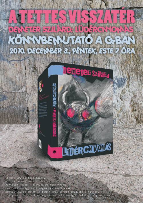 Bemutatják Demeter Szilárd Lüdércnyomását
