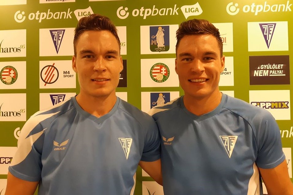 A Bobál-ikrek: Dávid és Gergely •  Fotó: Facebook/ZTE FC Zalaegerszeg