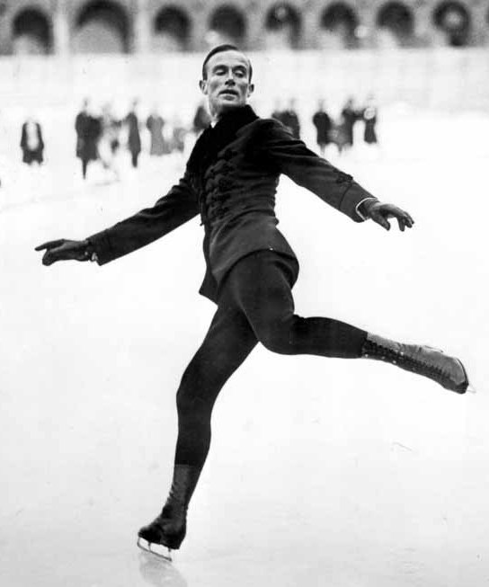 Férfi műkorcsolyában a svéd Gillis Grafström győzött Chamonix-ban •  Fotó: Wikimedia Commons