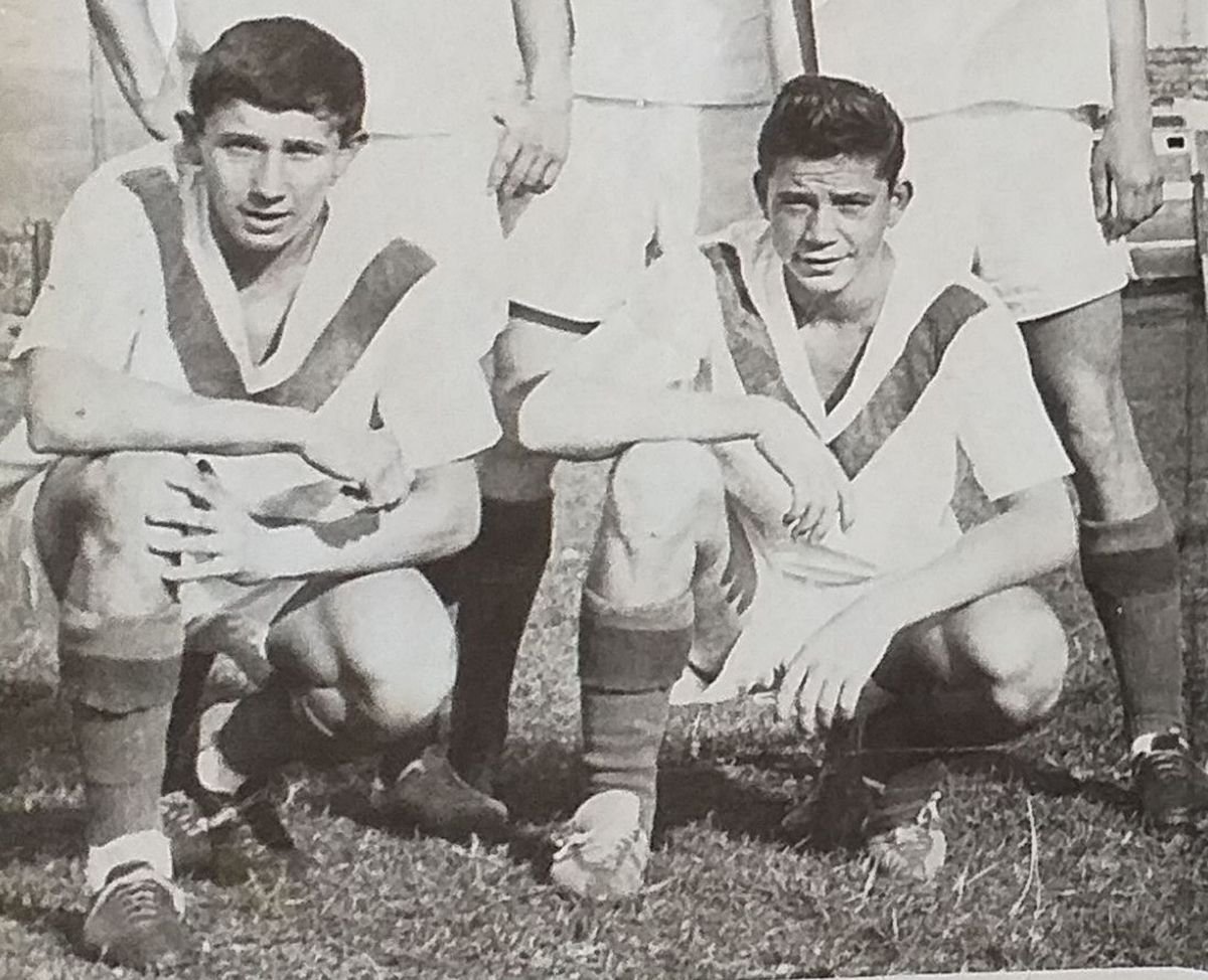 Bálint és Széll a Fások csapatában, 1963-ban •  Fotó: Bálint Ferenc és Széll Károly magánarchívuma
