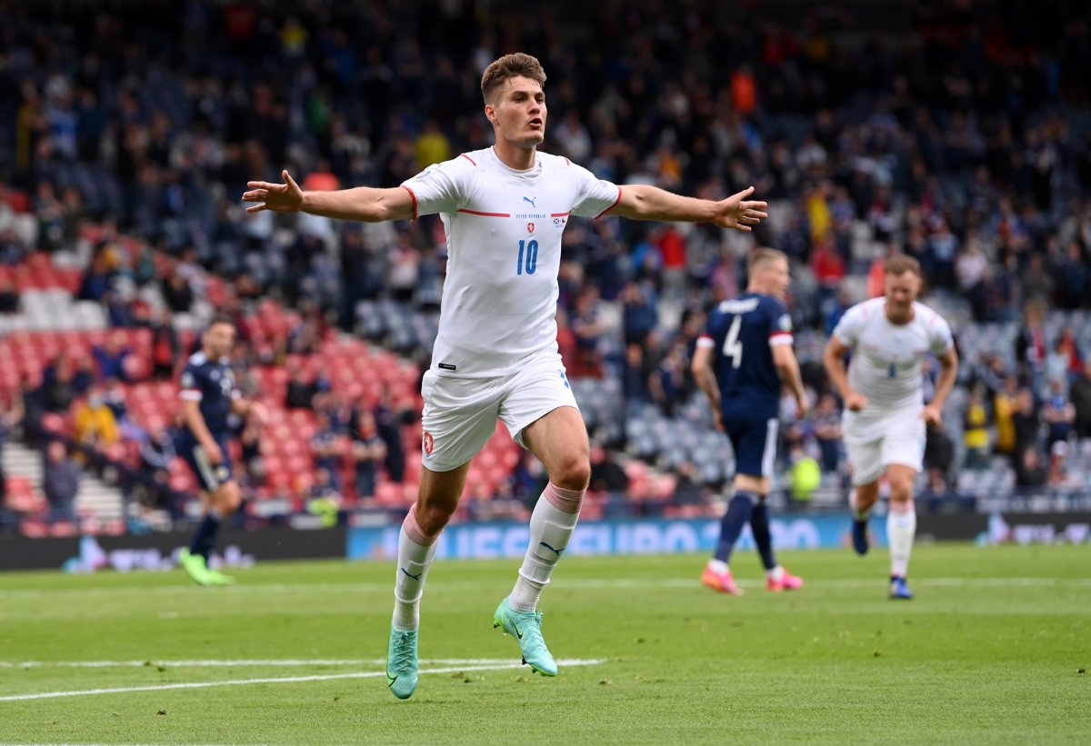 Patrick Schick volt a csehek nyerőembere •  Fotó: Facebook/UEFA EURO 2020