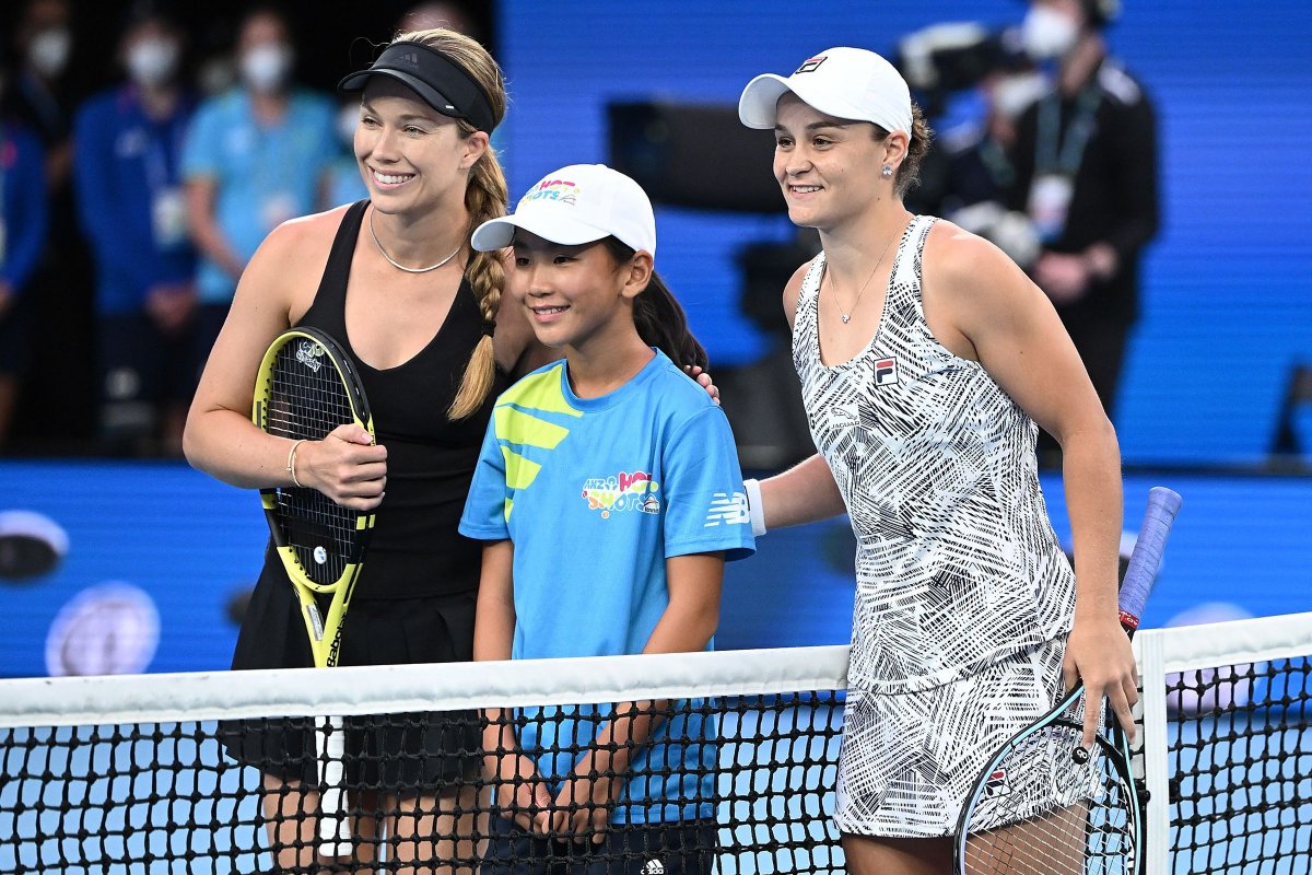 Collins és Barty a döntő előtt •  Fotó: Twitter/Australian Open