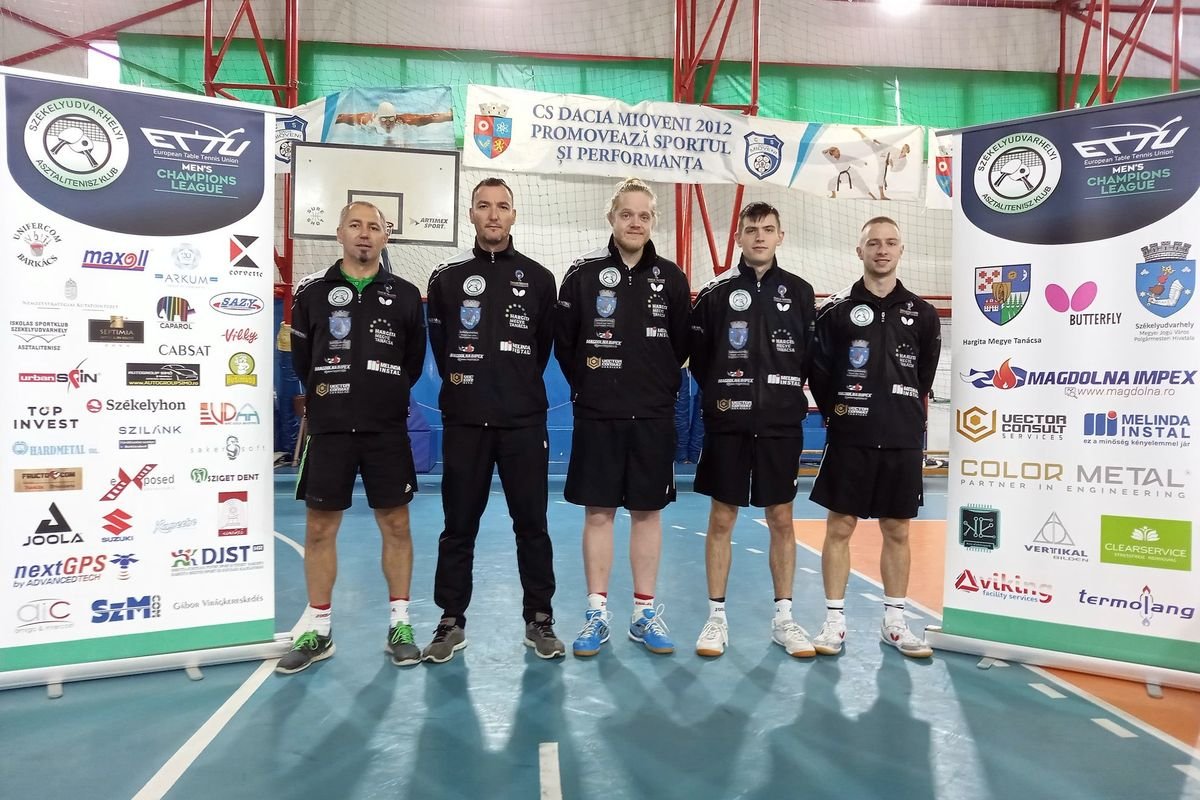 Az ISK-SZAK összetétele: György István (edző), György Szilárd, Sebastian Loso, Sánduly Levente, Tamás Szabolcs •  Fotó: Józsa Csongor