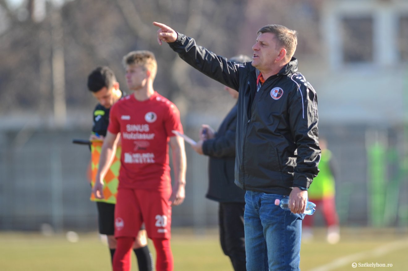 Mihai Ianc az osztályozó döntőjéig vezette a Székelyudvarhelyi FC-t •  Fotó: Beliczay László