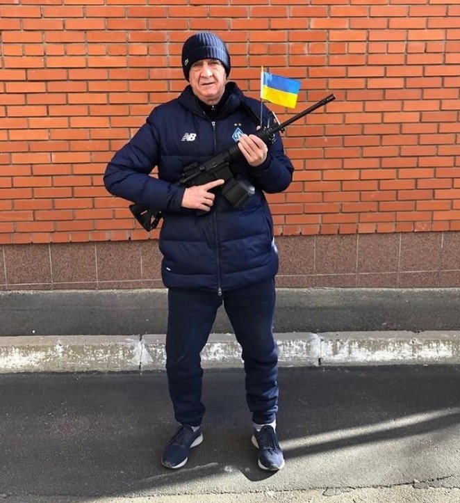 A sokszoros válogatott Besszonov is fegyvert ragadott •  Fotó: Instagram/Annabessonova