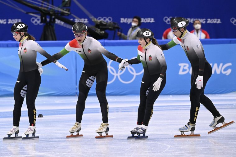 Olimpiai bronzérmes a magyar rövidpályás gyorskorcsolya vegyes váltó