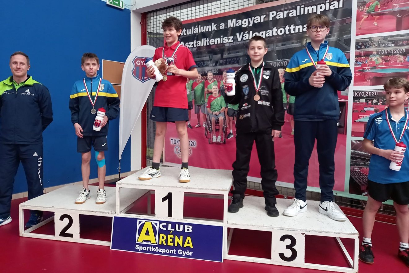 Toró Dávid a harmadik helyen végzett az U13-asok között •  Fotó: Facebook/György István